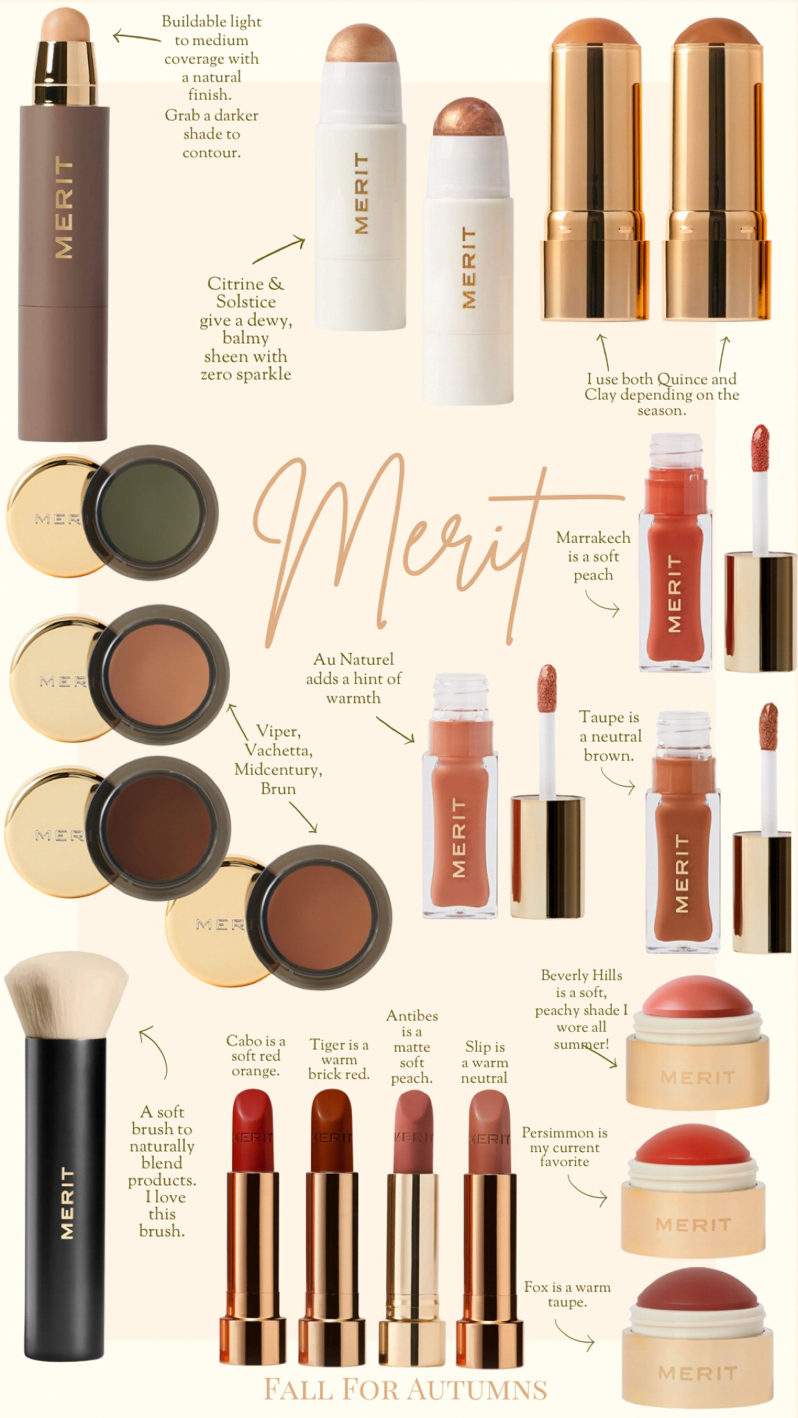 Merit Black Friday sale for autumns, true autumn, dark autumn, house of colour autumn, warm autumn, hocautumn, cream blue, warm tones, brown eye shadow, lip oil, warm undertones, color analysis, blending brush, makeup brush, clean beauty 

#LTKBeauty #LTKFindsUnder50 #LTKCyberWeek
