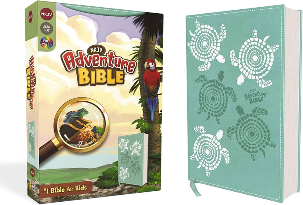 NKJV, Adventure Bible, Leathersoft, Teal, Full Color | Amazon (US)