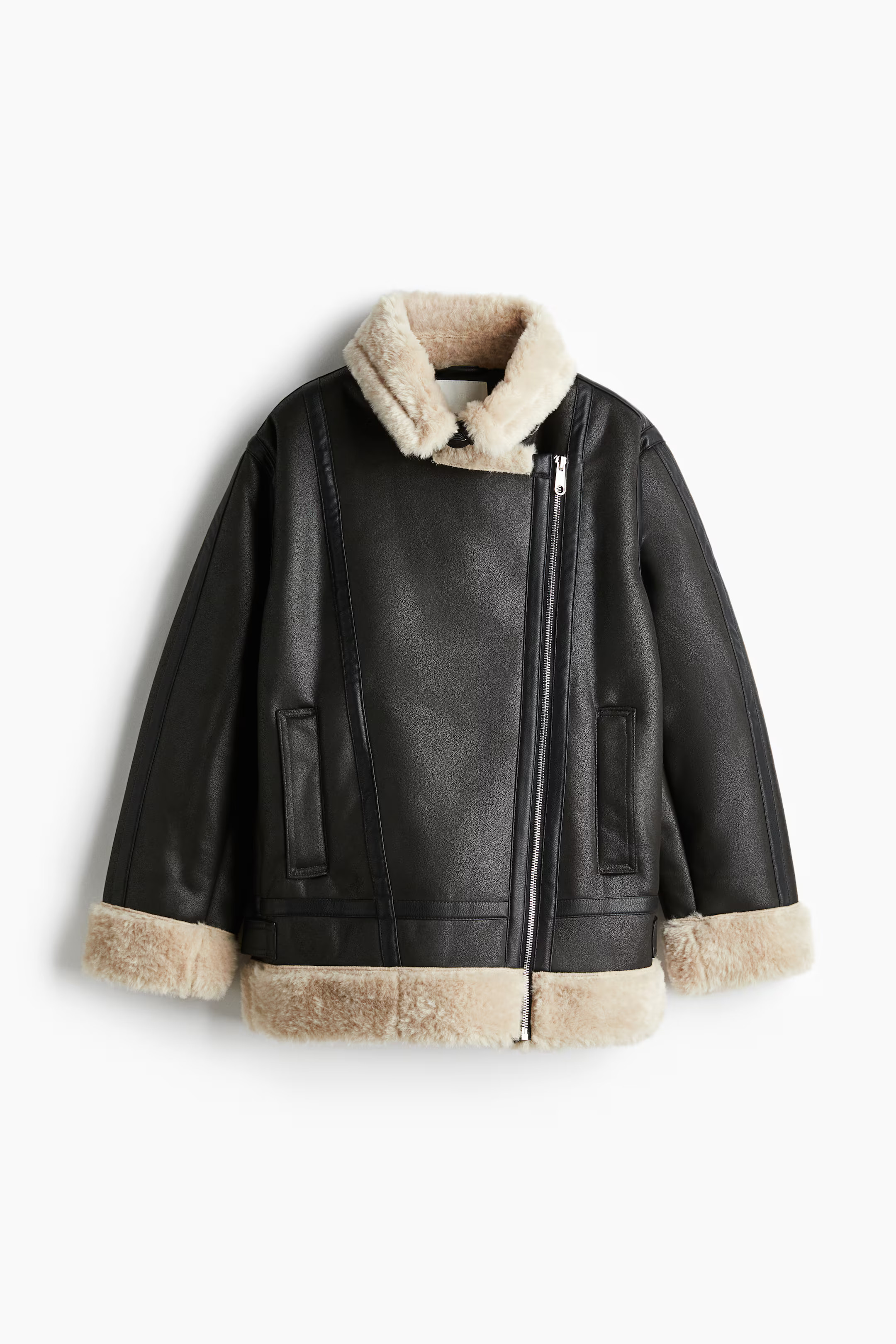 Veste aviateur oversize - Marron foncé - FEMME | H&M BE | H&M (FR, IT, ES, PT, BE)
