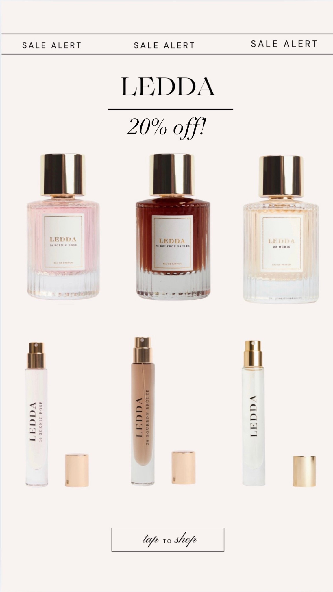 My favorite fragrances are 20% off!! @Ledda 

#LTKfindsunder100 #LTKbeauty #LTKsalealert