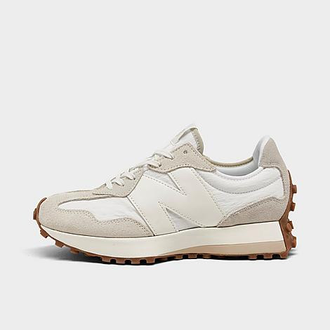New Balance Women's 327 Casual Shoes in Off-White/Reflection Size 9.5 Nylon/Suede | Finish Line (US)