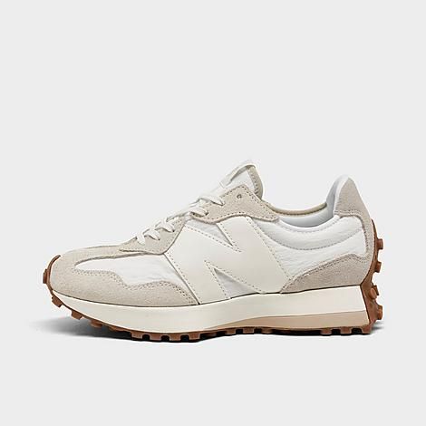 New Balance Women's 327 Casual Shoes in Off-White/Reflection Size 10.0 Nylon/Suede | Finish Line (US)