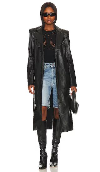 Melani Trench in Black | Revolve Clothing (Global)
