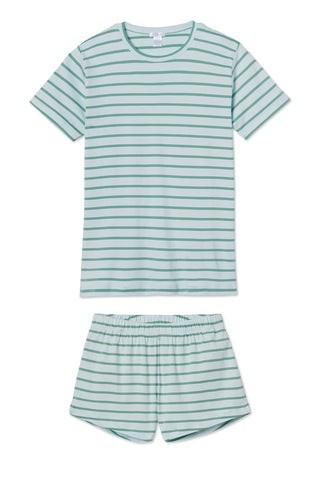 Pima Weekend Shorts Set in Birdie | LAKE Pajamas