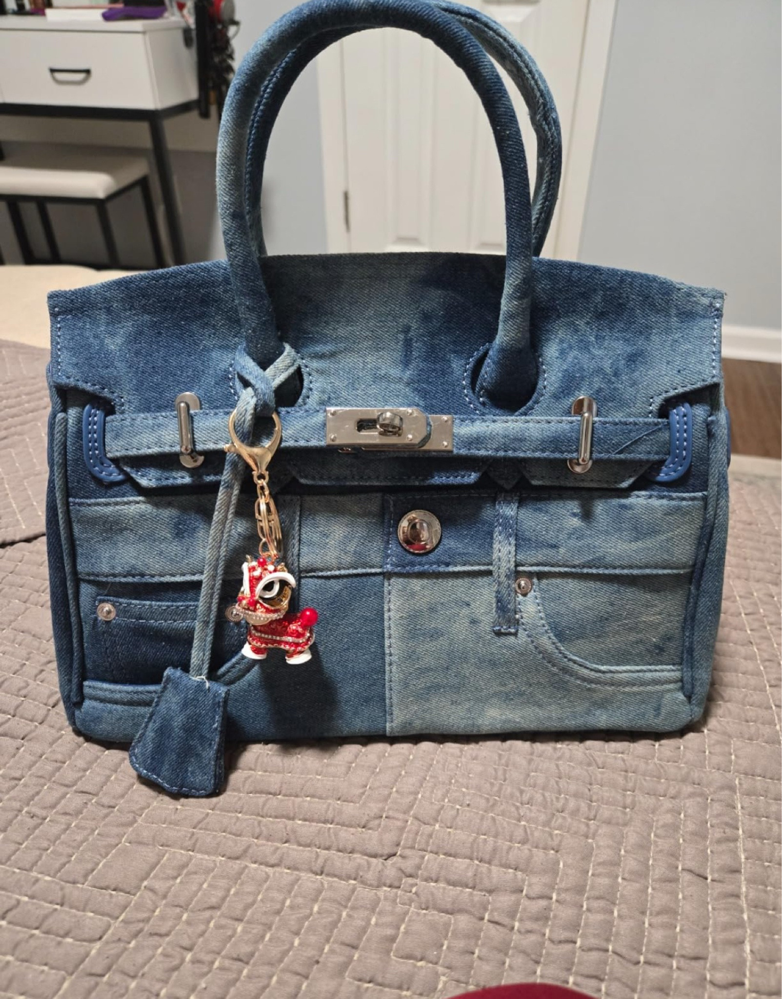Amazon Birkin in denim #bag 

#LTKStyleTip #LTKItBag #LTKWorkwear