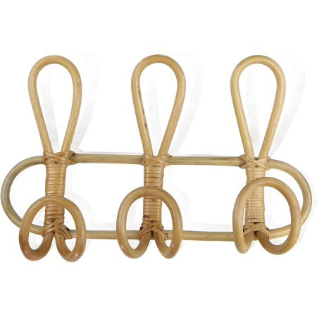 Rattan Wall Hooks Clothes Hat Hanging Hook Crochet Cloth Holder Organizer Hangers Decor for Home Déc | Walmart (US)