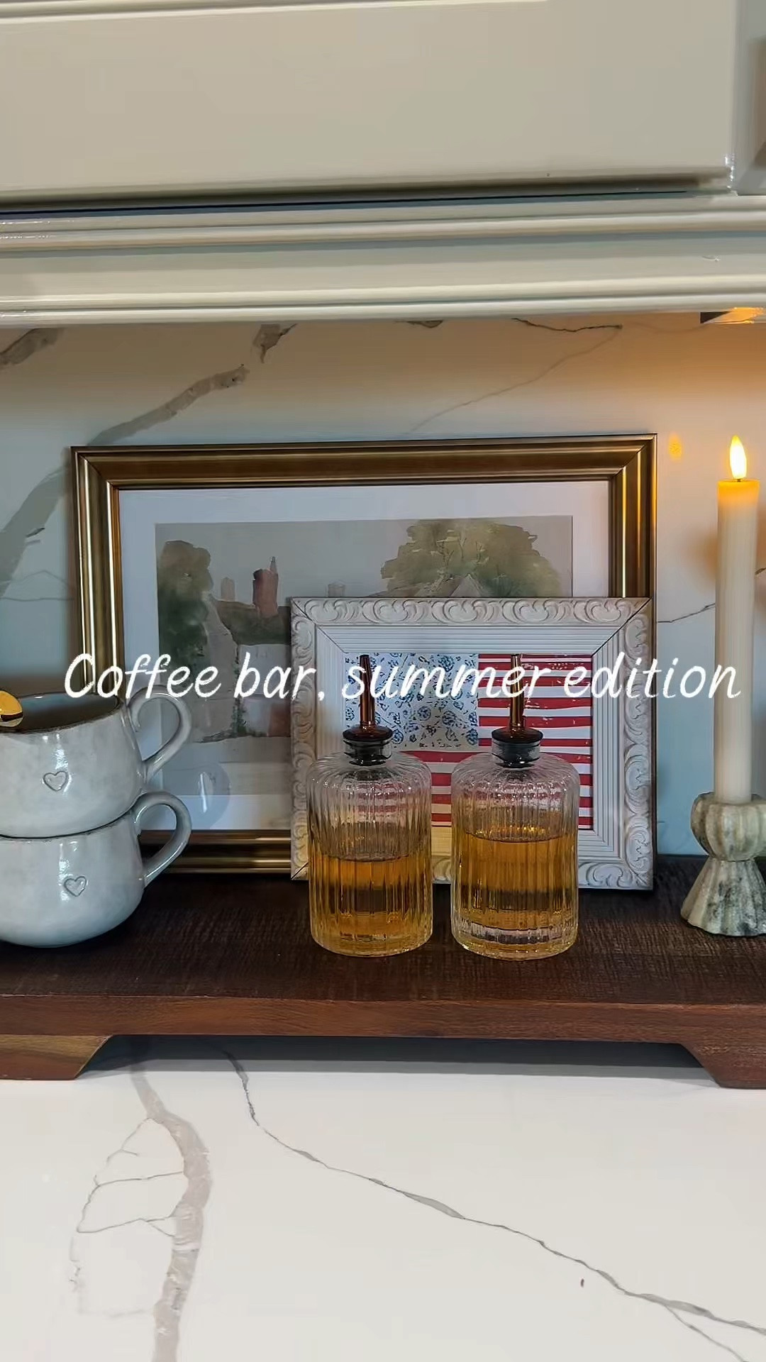 You don’t need much to make it feel festive ❤️ 

#PatrioticDecor
#CoffeeBarStyling
#Parkerstyle
#LTKHome
#FourthOfJulyDecor

#LTKHome #LTKSeasonal