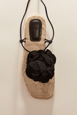 H & M - Espadrille-Sandalen mit Applikation - Schwarz - Damen | H&M (DE, AT, CH, NL, FI)