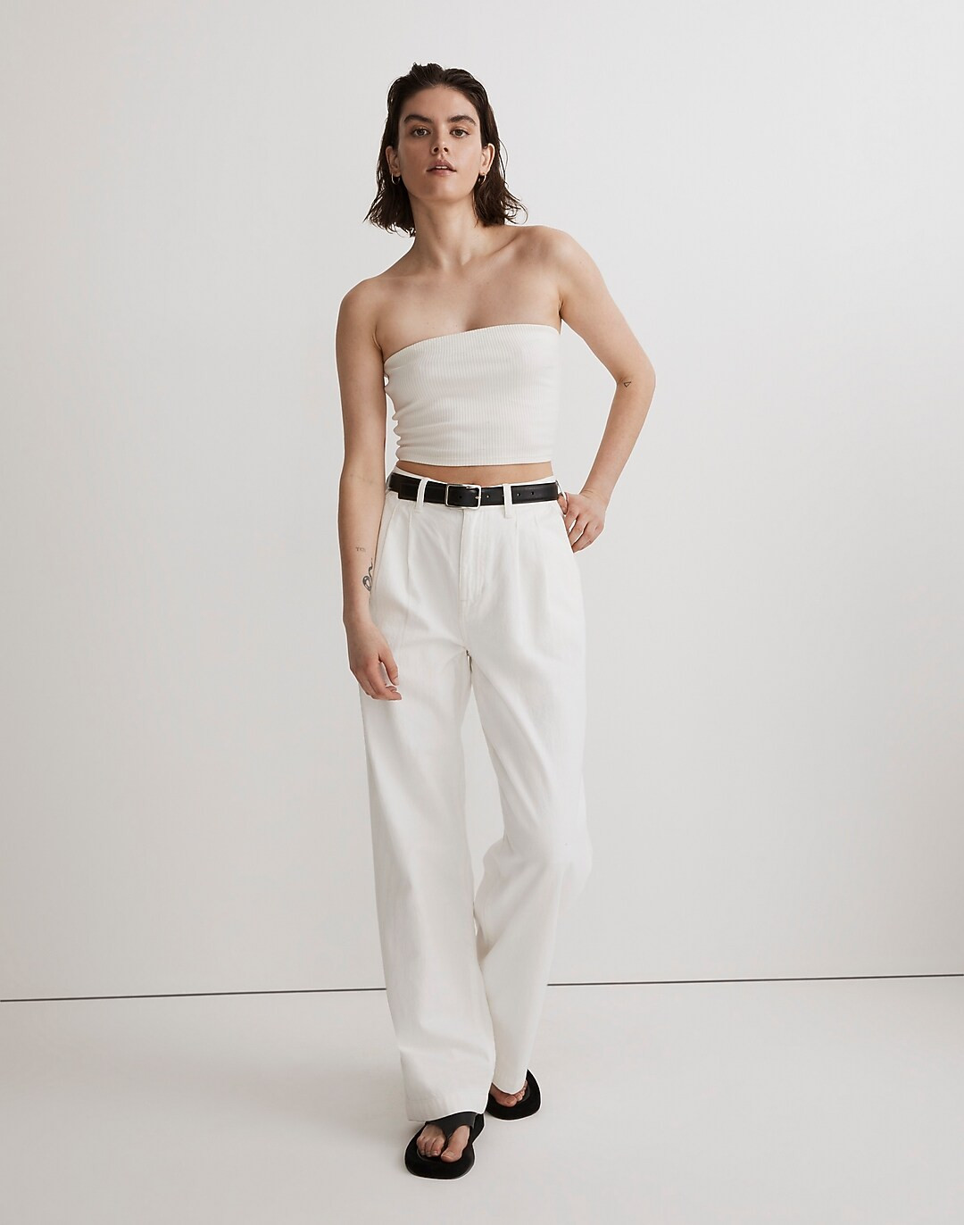 Crop Tube Top in Sleekhold | Madewell