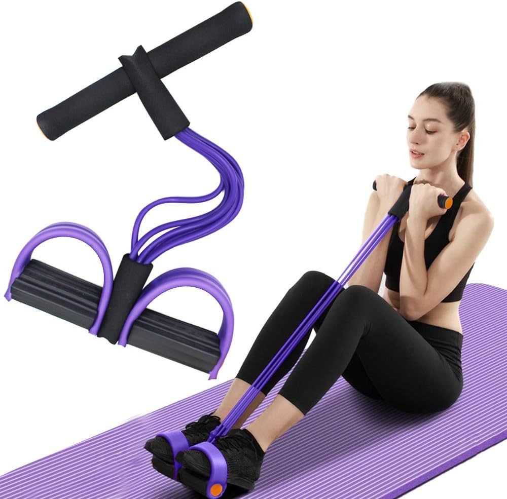 FateFan Multifunction Tension Rope, 6-Tube Elastic Yoga Pedal Puller Resistance Band, Natural Lat... | Amazon (US)