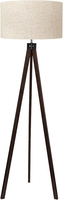 LEPOWER Wood Tripod Floor Lamp, Mid Century Standing Lamp, Modern Design Studying Light for Livin... | Amazon (US)