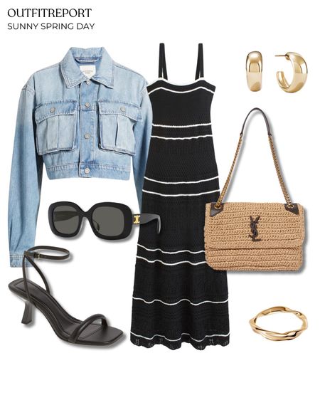 Summer spring outfit maxi dress sandals heels denim jeans sunglasses 

#LTKstyletip #LTKitbag #LTKshoecrush