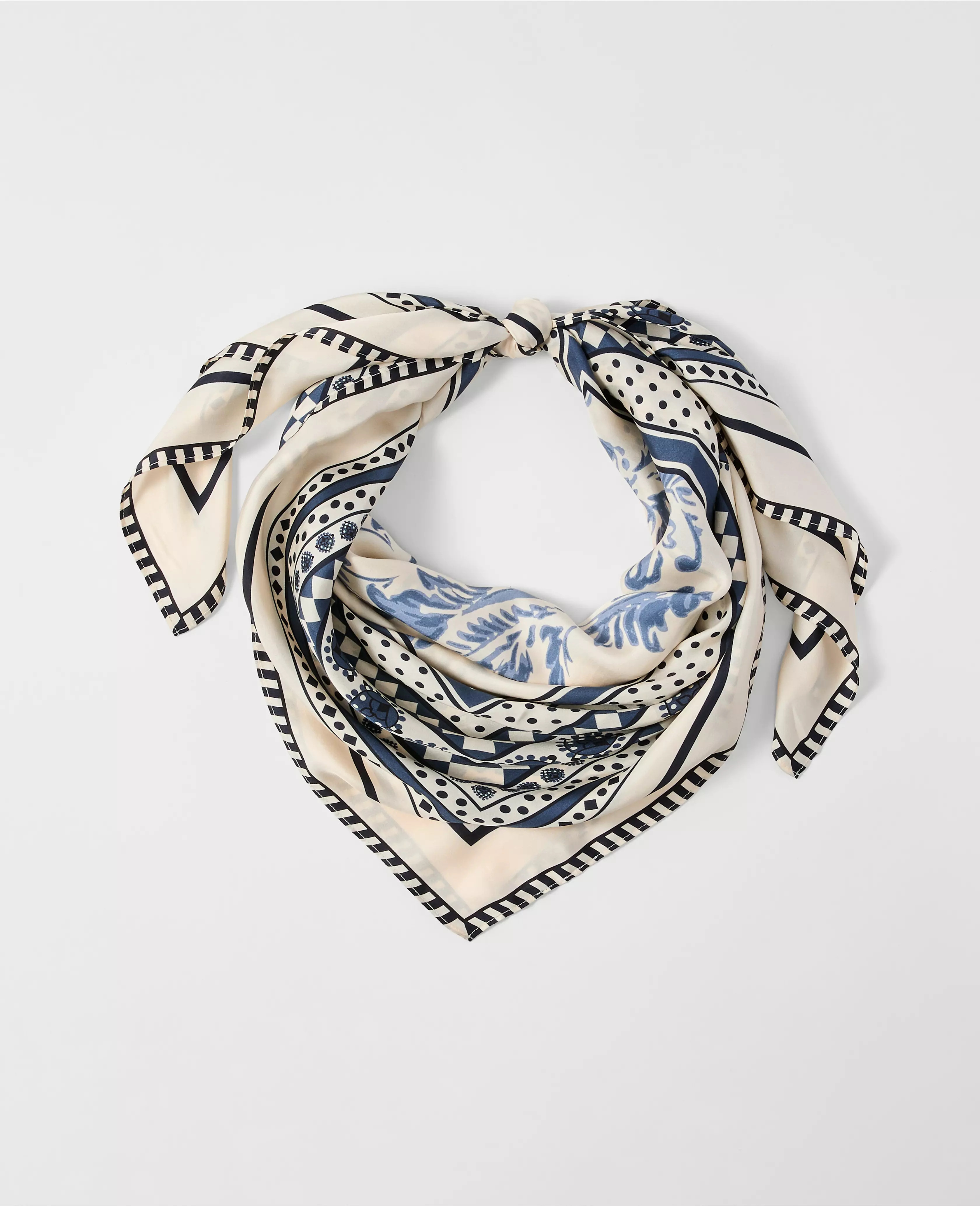 Oversized Floral Silk Scarf | Ann Taylor