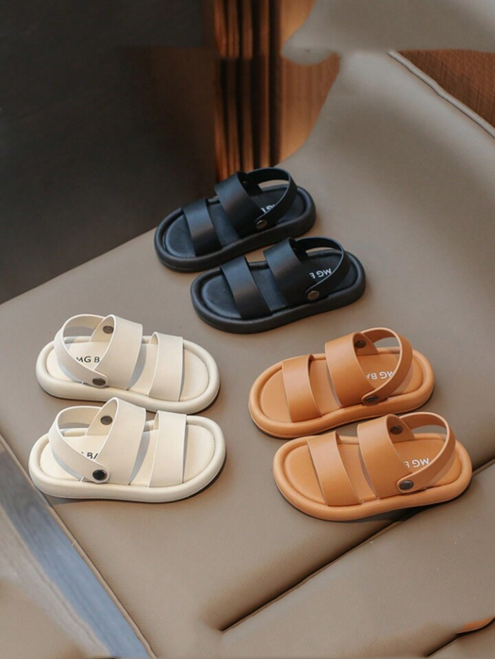 Kids' Summer Sandals, Korean Style Lightweight Soft Sole Dual-Use Boys' Slippers & Girls' Beach S... | SHEIN