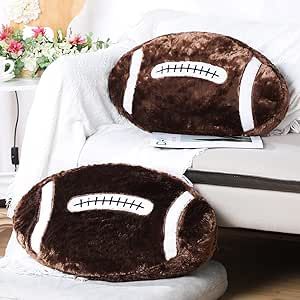 2 Pcs Sports Pillow Fluffy Soft Throw Pillow Cute Shaped Sports Decor Round Plush Pillow Sport Th... | Amazon (US)