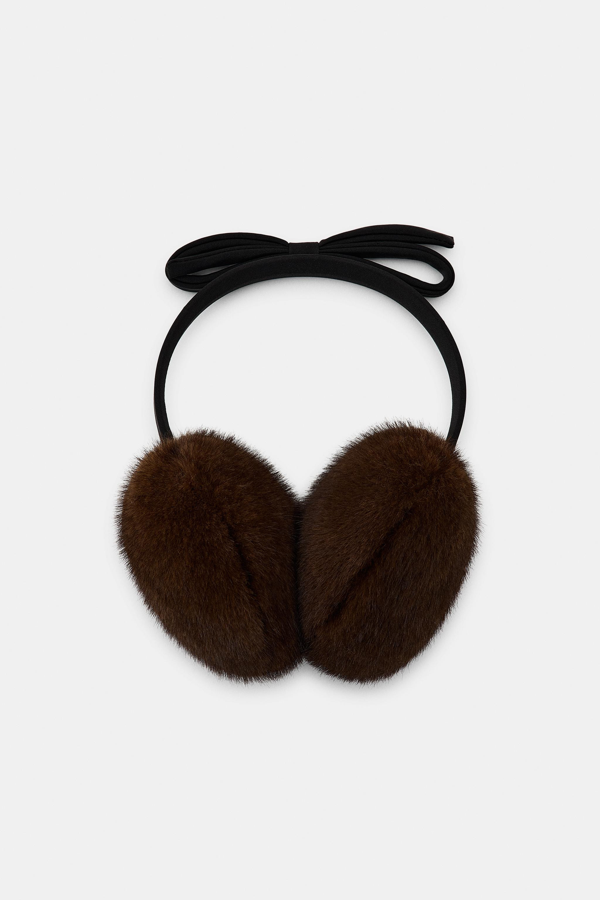FAUX FUR BOW EARMUFFS | Zara US