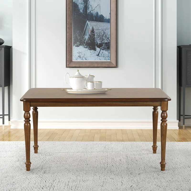 Dasmond Solid Wood Top Dining Table | Wayfair North America