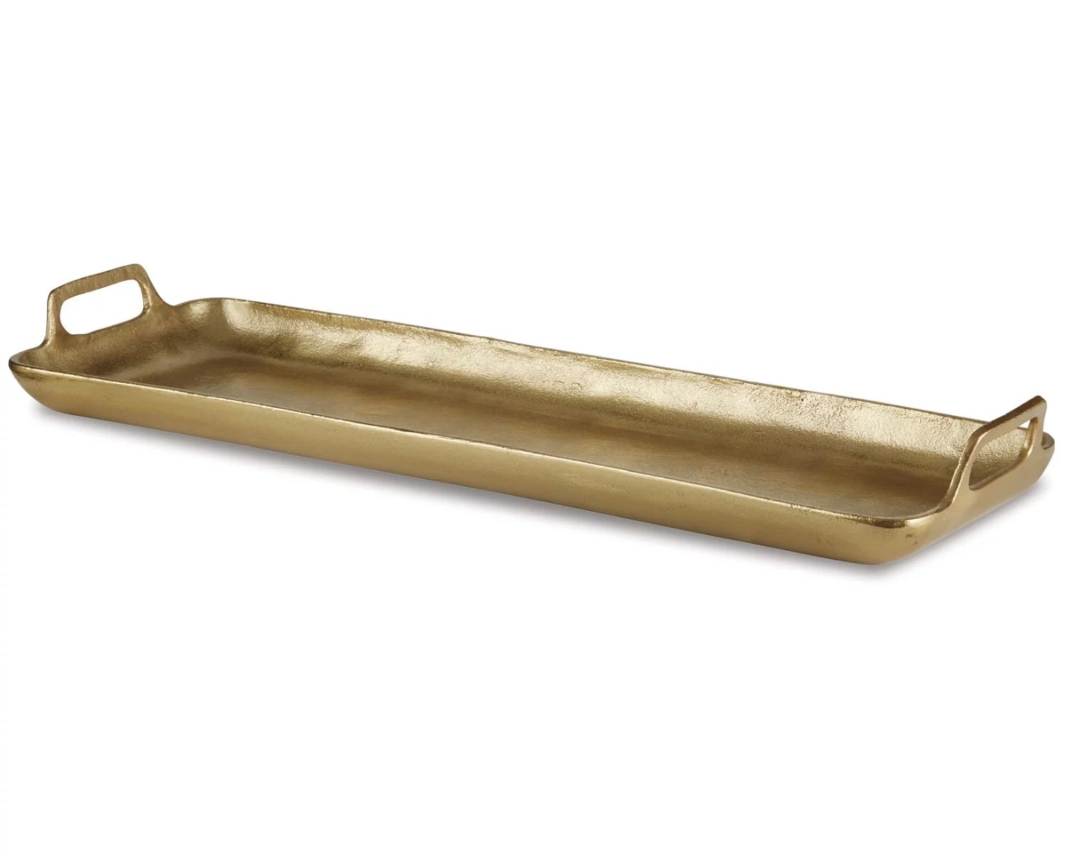 Signature Design by Ashley Contemporary Posy Tray  Gold Finish | Walmart (US)