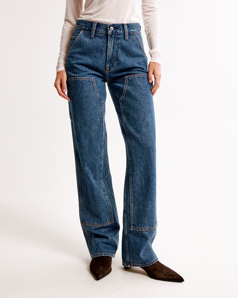Women's Mid Rise Slouchy Jean | Women's Bottoms | Abercrombie.com | Abercrombie & Fitch (US)