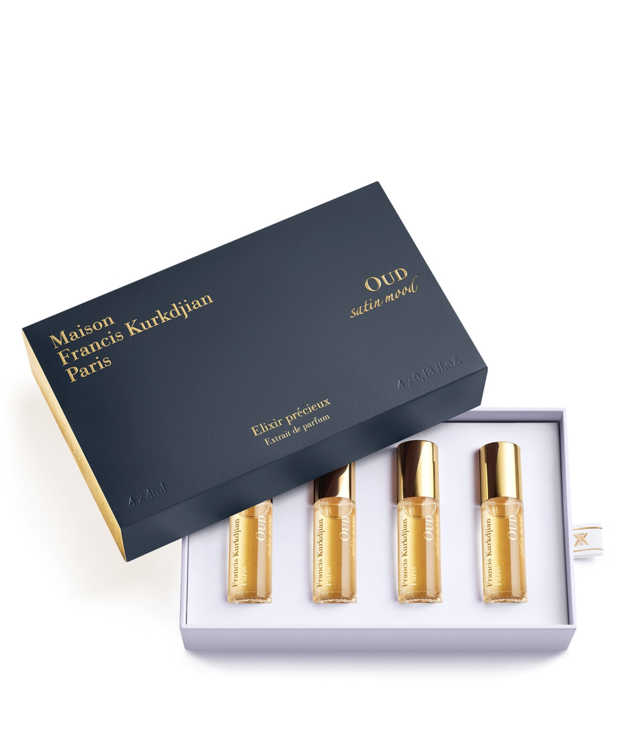 Maison Francis Kurkdjian 4-Pc. Oud satin mood Extrait de Parfum Precious Elixirs Gift Set | Macy's