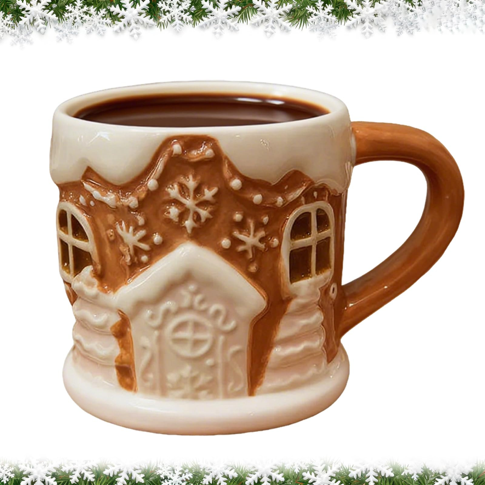 Gingerbread Glow Mug, Handmade Christmas Gingerbread House Coffee Mug, Hot Cocoa Accent Mugs, DIY... | Amazon (US)