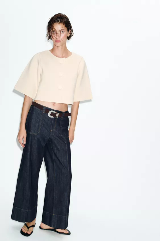 SHORT KNIT CARDIGAN | Zara UK