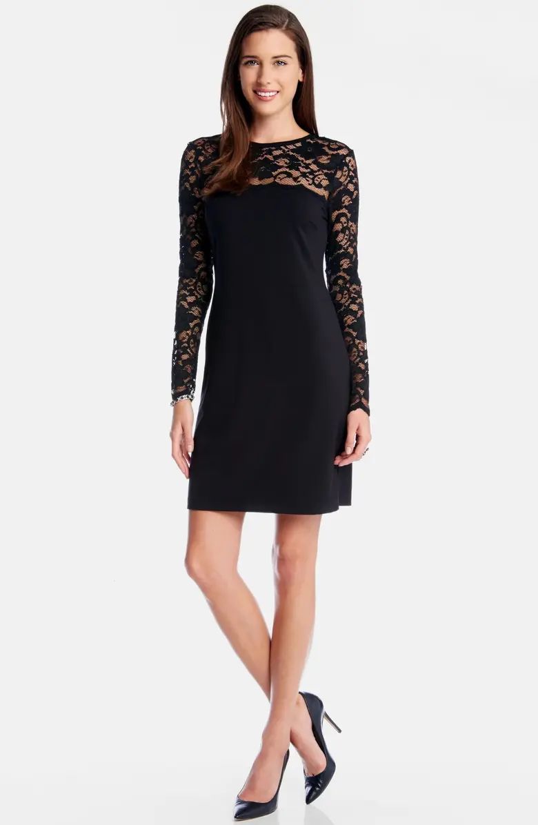 Karen Kane Blake Long Sleeve Lace Cocktail Dress | Nordstrom | Nordstrom