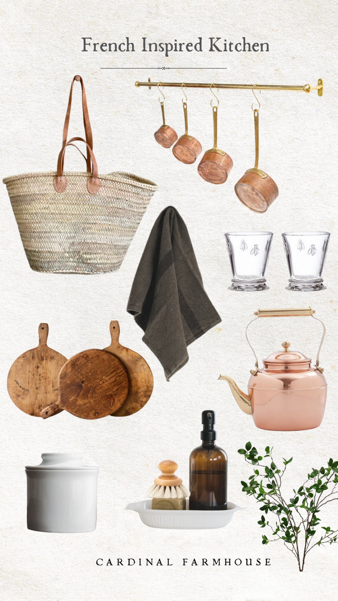 French inspired kitchen essentials. There are so many staples that make up a French kitchen so consider this the first of many posts showing you how to add French touches to your home.

Whatever is not linked can be found on our website ->

www.cardinalfarmhouse.com

#LTKhome #LTKunder100 #LTKFind
