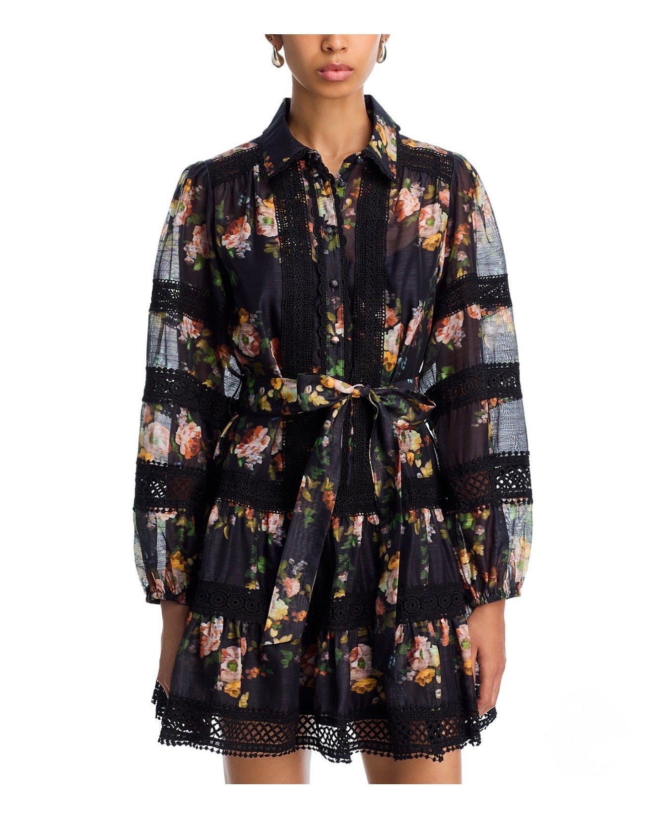 Rose Lace Inset Long Sleeve Mini Dress - Exclusive

#LTKSeasonal #LTKWorkwear #LTKTravel