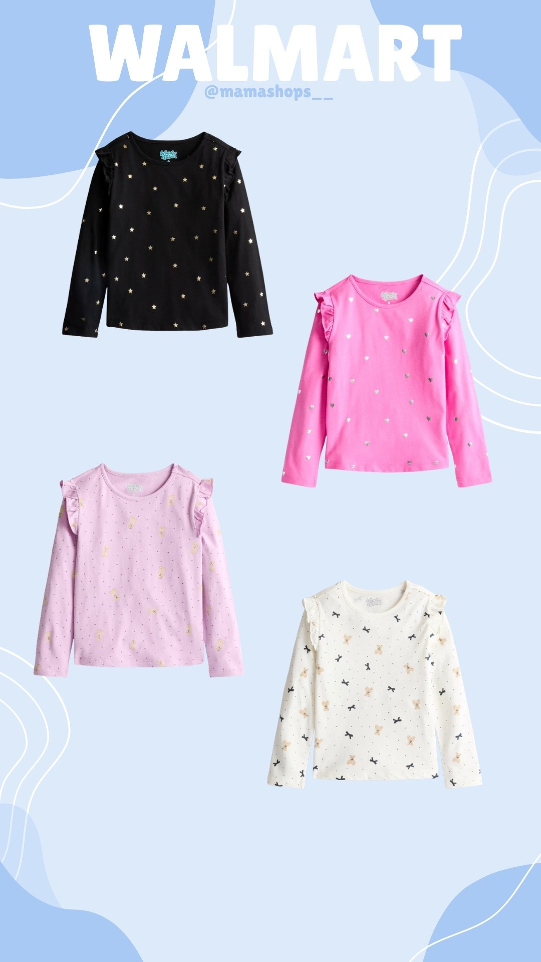 Wonder Nation adorable long sleeves with patters for girls !👧🏻🎀

Linking them here✨🛍️

#LTKmomlife #LTKSeasonal #LTKKids