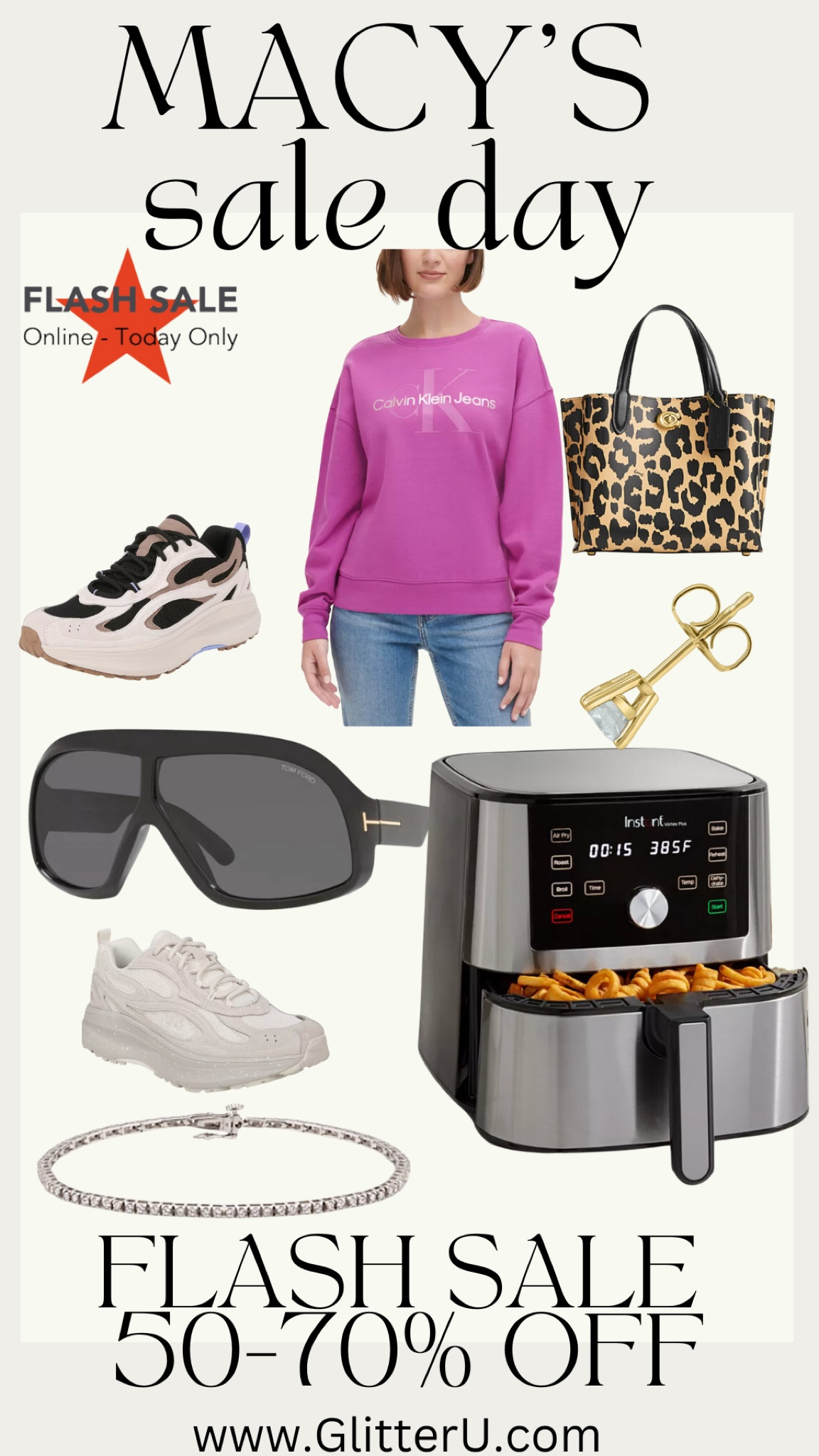 Macy's one day sale, grab these deals today or something else you might see there.  This air fryer is a deep sale and the jewelry (fine jewels) are 70% off today), gotta love a sale #LTKMACYS #LTKPARTNER #LTKSALE 

#LTKSale #LTKHoliday #LTKbeauty