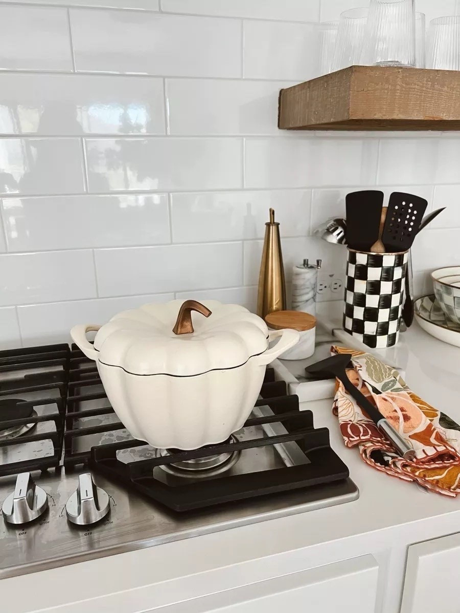 Fall decor with courtly check utensils holder, pumpkin shaped baking dish and more

#LTKHome #LTKSeasonal