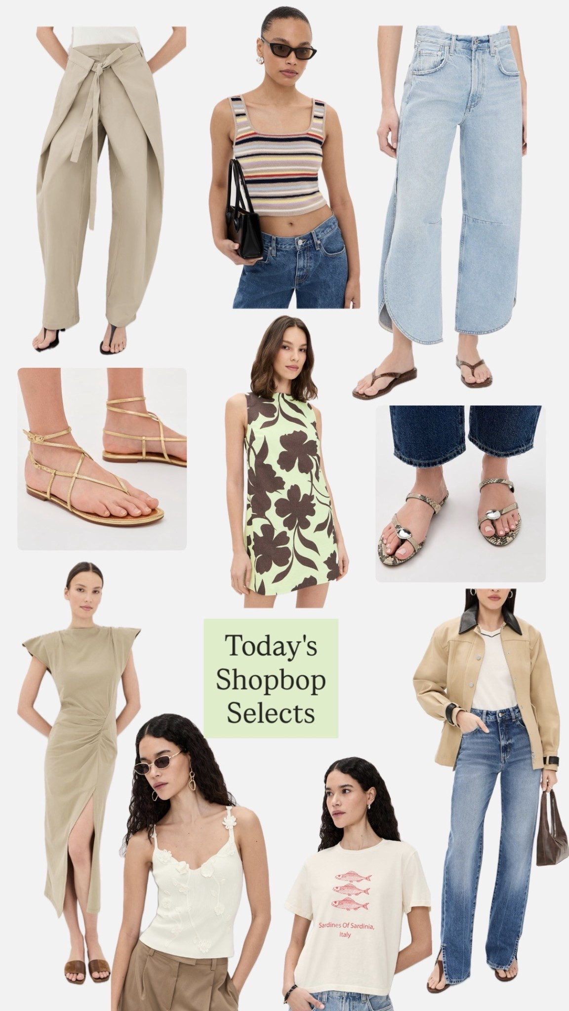 Today's Shopbop selects -- including must have summer sandals under $130 — daily edit cover from Found by Em