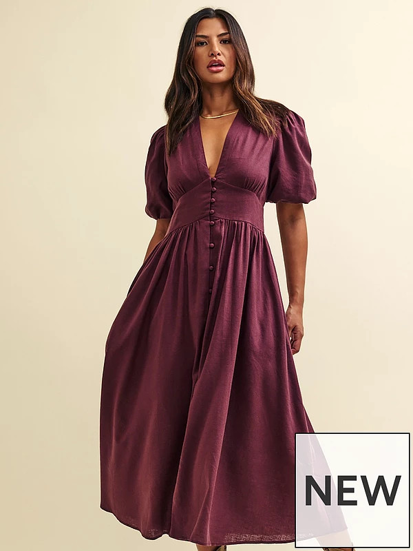 Nobodys Child Starlight Midi Dress - Purple | Very (UK)