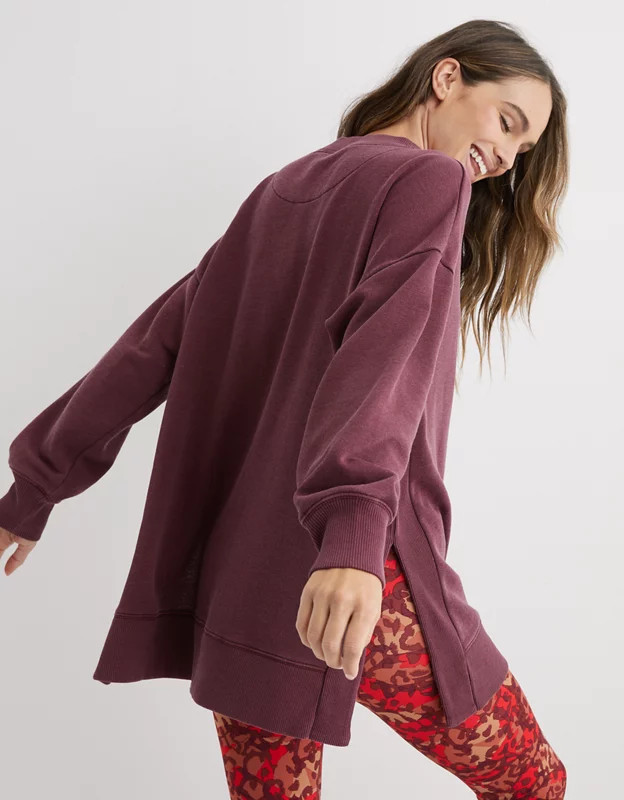 Aerie Good Vibes Oversized Sweatshirt | American Eagle Outfitters (US & CA)