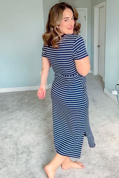 $15 blue and white striped dress styled two ways! Which look is your favorite?

Use code COLLECTLIKEKAITLYN20 for 20% off my sandals!

Some extra details:
This dress is nice and stretchy but not form fitting which I appreciate on my postpartum belly!
I’m wearing a size medium. 

bump friendly, grandmillennial coastal grandmother coastal classic preppy casual fashion mom style petite style, Pinterest style, style over 30, capsule wardrobe, mom style, outfit idea, outfit inspo, neutral outfit, size medium, size 8, size 10, petite fashion, petite style, spring trends, outfit inspo, shopping haul, midsize, spring outfit, spring style, postpartum, spring break 



#LTKworkwear #LTKfindsunder50 #LTKtravel