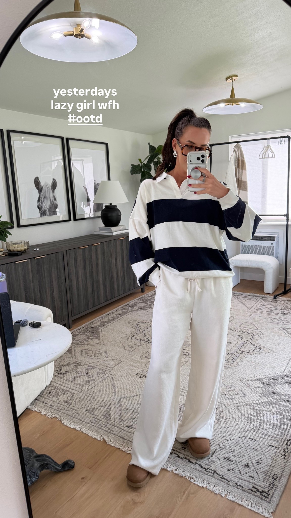 work from home outfit computer 💻 

Top: M
Lodge pants: M tall



#LTKootd #LTKgrwm #LTKdayinmylife