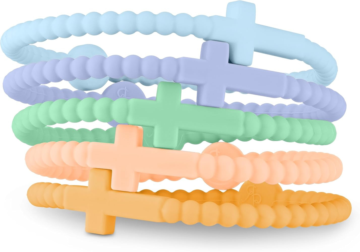 Ryan & Rose Jesus Bracelets - Cross Silicone Bracelet | Amazon (US)