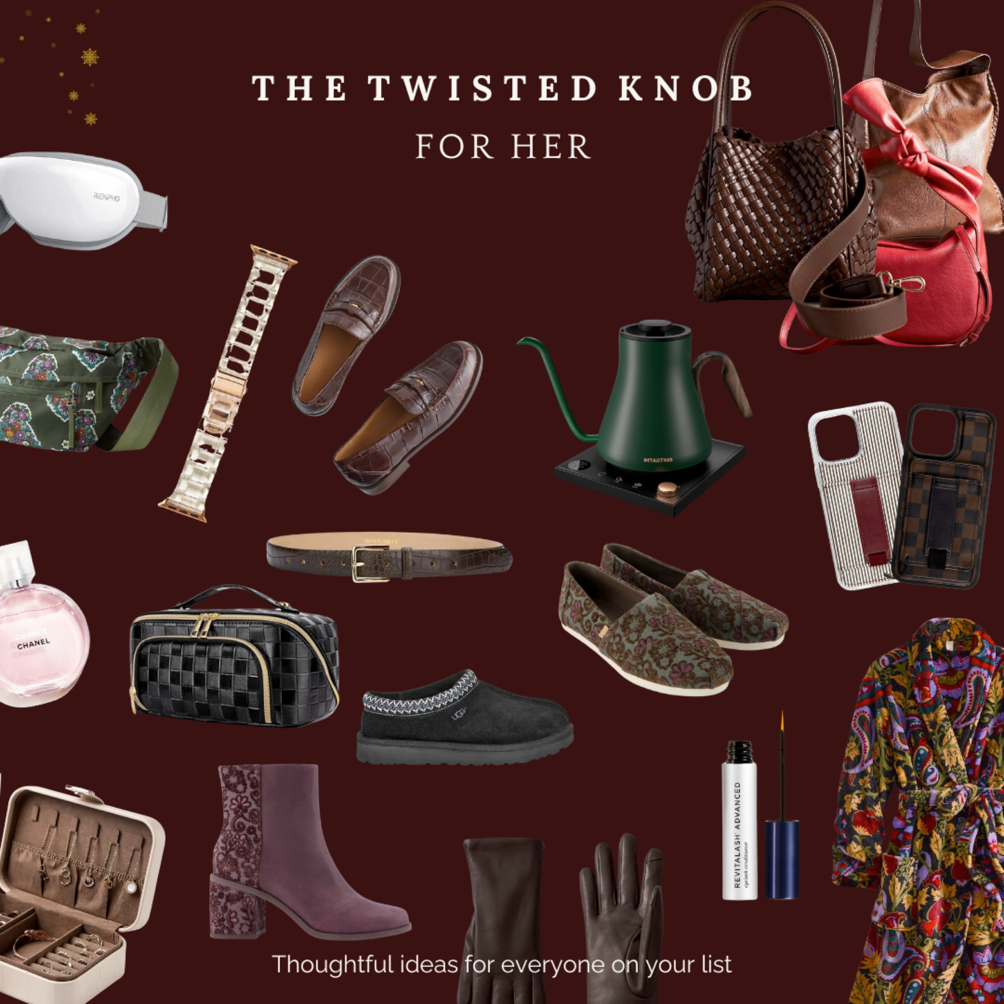 For HER! 🛒 

Elegant and trendy gift ideas for women, including accessories, beauty products, and cozy essentials. 

#LTKHoliday #LTKGiftGuide #LTKSaleAlert