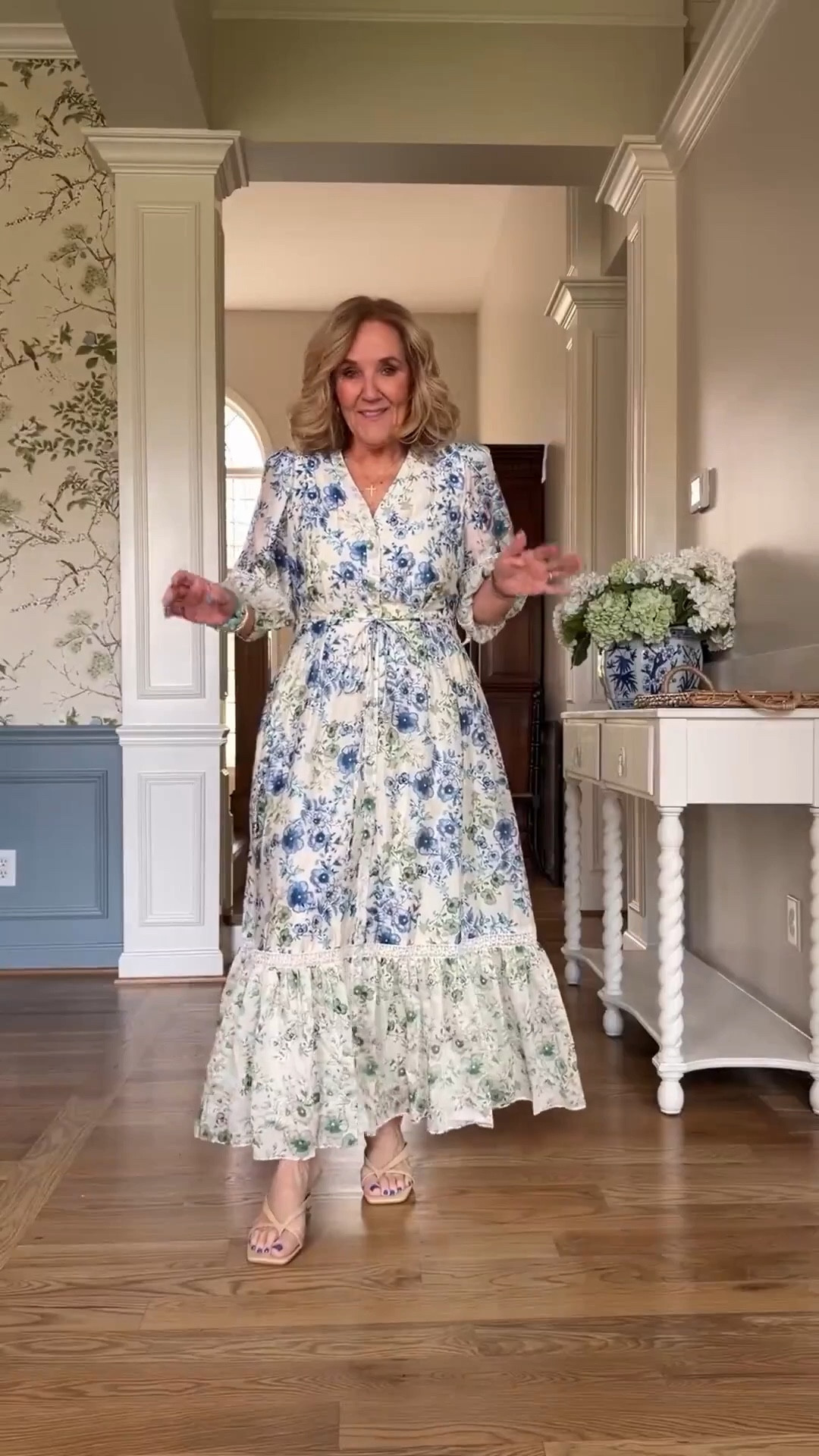  Prettiest details on this dress. It’s lined. Lace insets. True to size. Wearing an 8 

 20% off my bracelet stack code NANETTE20

#LTKOver40 #LTKSaleAlert #LTKWedding