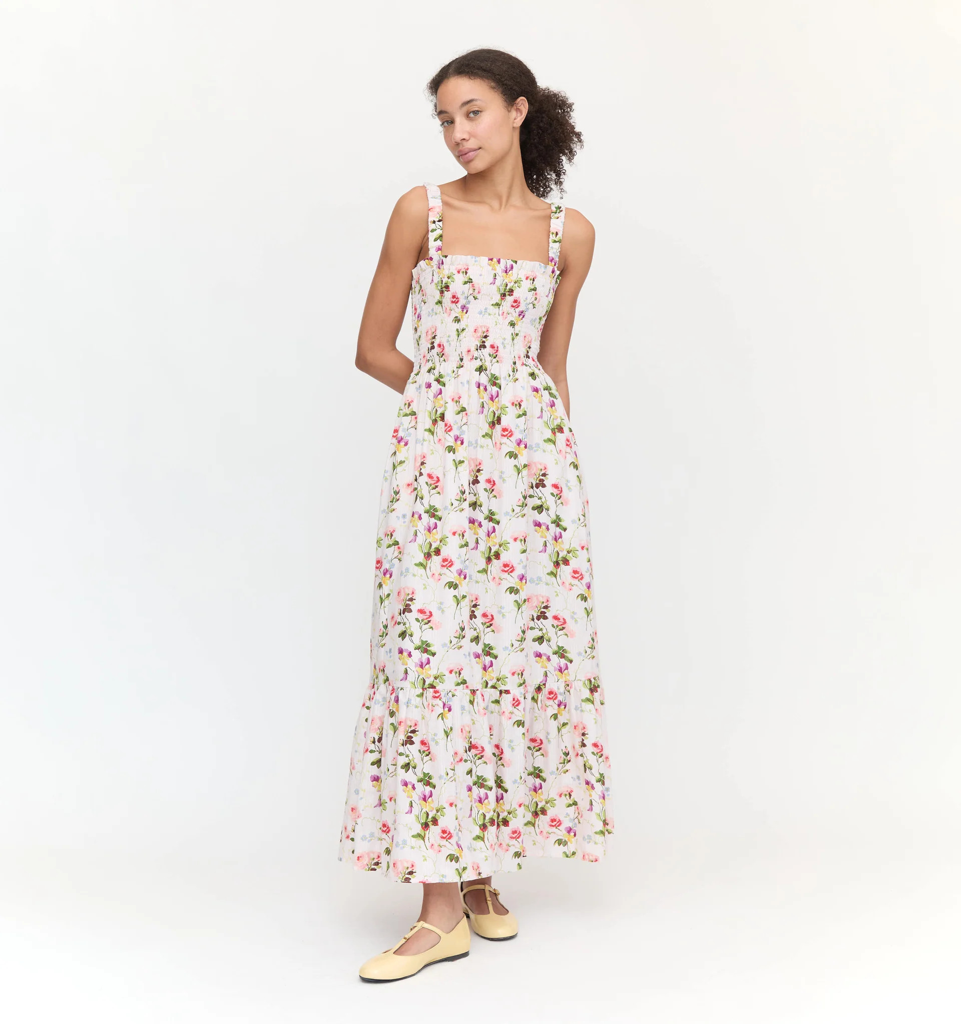 The Anjuli Nap Dress - Pink Bluebonnet | Hill House Home US