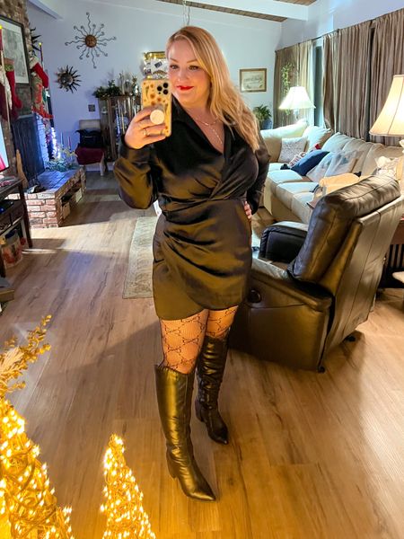 Night out in the perfect LBD for winter!🖤
Wearing size XL 
Boots sized up 1/2 - wide calf and extra wide calf options for us with curvy calves!
 

#LTKHoliday #LTKcurves #LTKstyletip