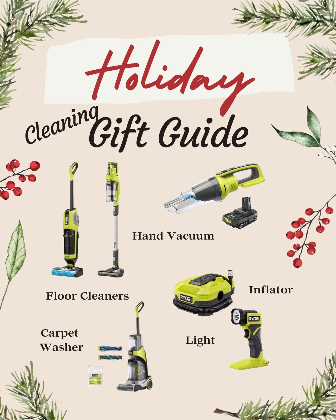 Holiday Tool Gift Guide for Cleaning Gifts from The Home Depot 

#LTKHome #LTKHoliday #LTKGiftGuide