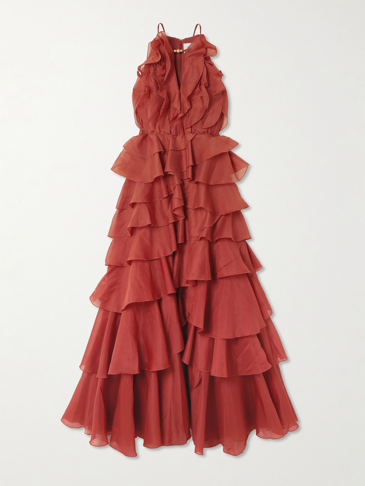 Aje - Cleo Bead-embellished Ruffled Tiered Organza Gown - UK 8 | NET-A-PORTER (UK & EU)