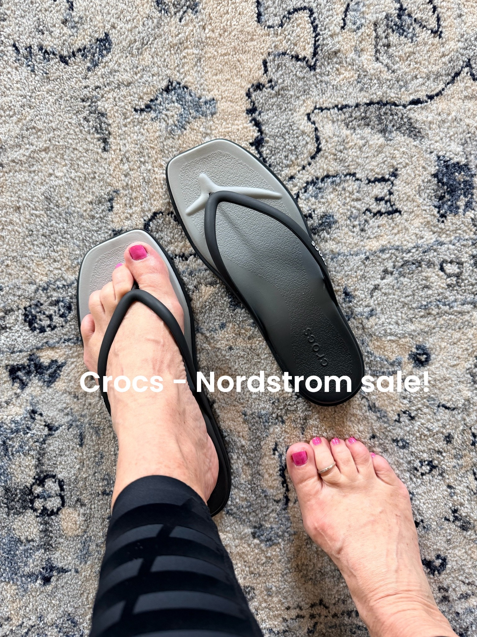 These ombré Croc women’s sandals are on sale for $24.99 through the Nordstrom sale! They just came in today!