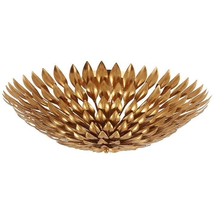 Crystorama Broche 23 3/4" Wide Antique Gold Ceiling Light - #2X074 | Lamps Plus | Lamps Plus