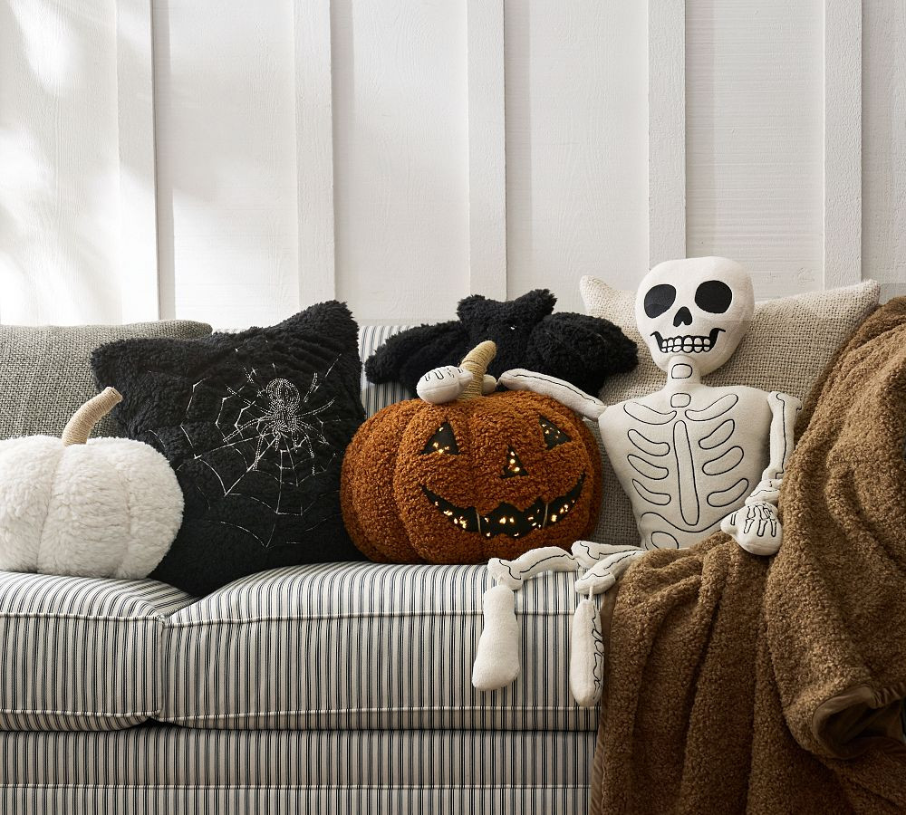 Mr. Bones Shaped Pillow | Pottery Barn (US)