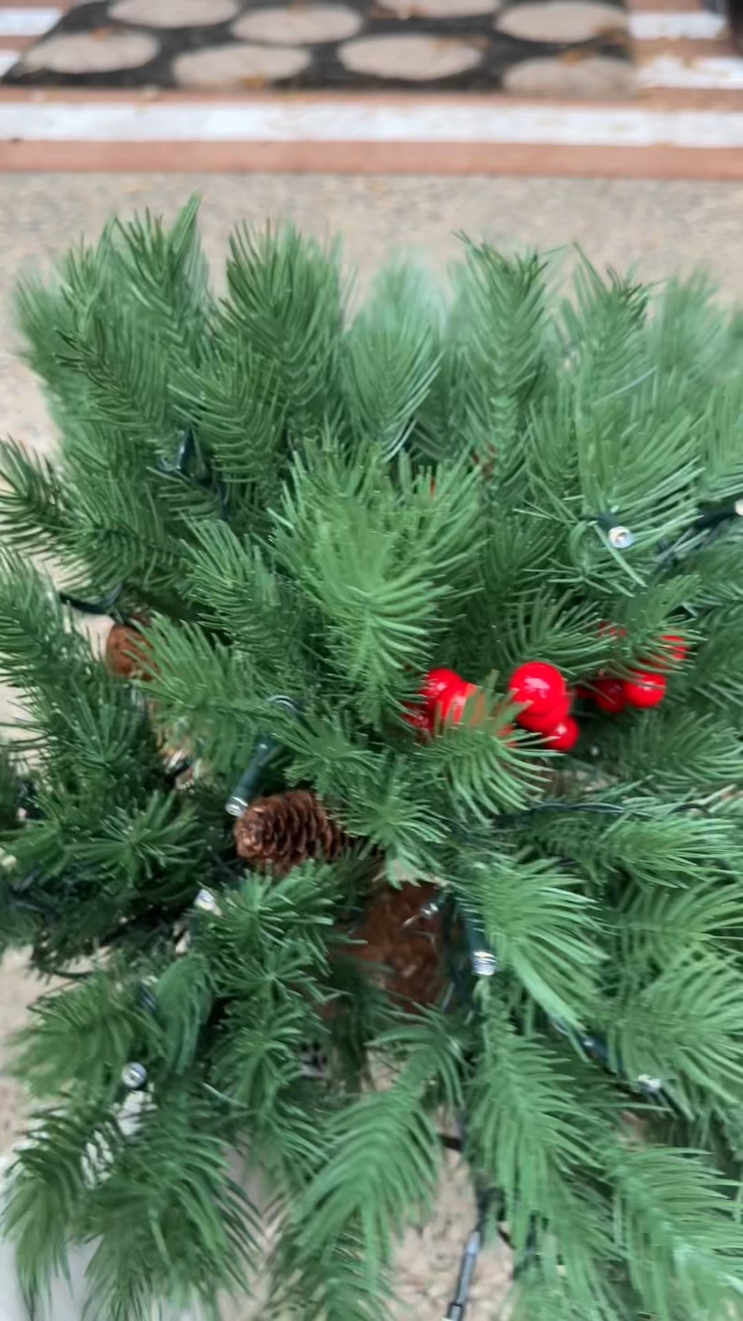 A great faux winter evergreen for your planters!  Comes with battery operated lights with 9 different settings. 

#LTKHoliday #LTKSeasonal #LTKHome