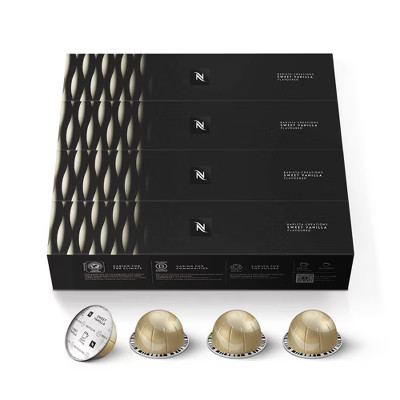 Nespresso Vertuo Sweet Vanilla Flavored Coffee Capsules Medium Roast - 40ct | Target