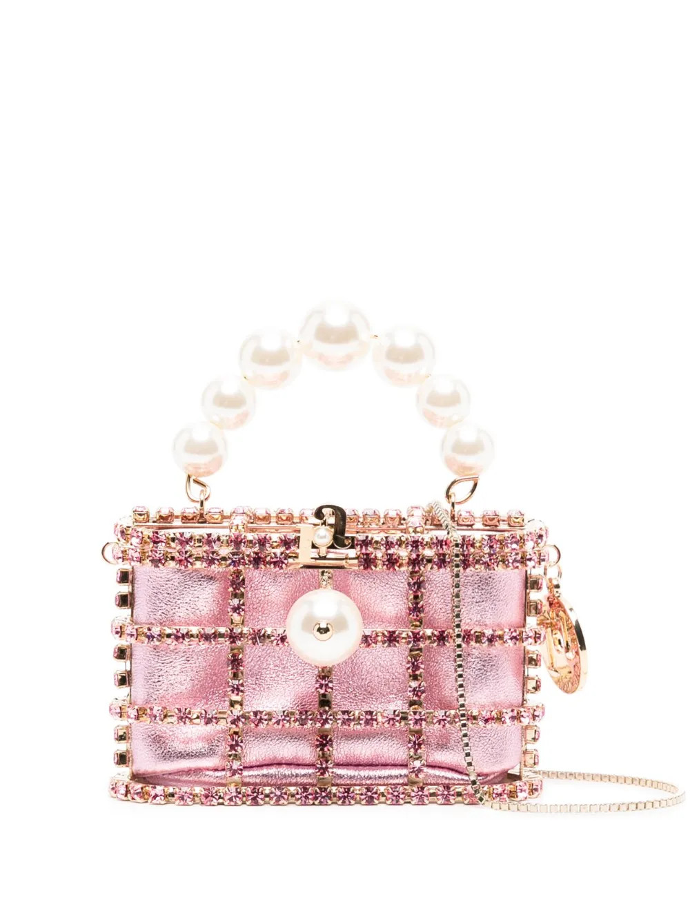Rosantica Holli Pocket crystal-embellished Mini Bag - Farfetch | Farfetch Global